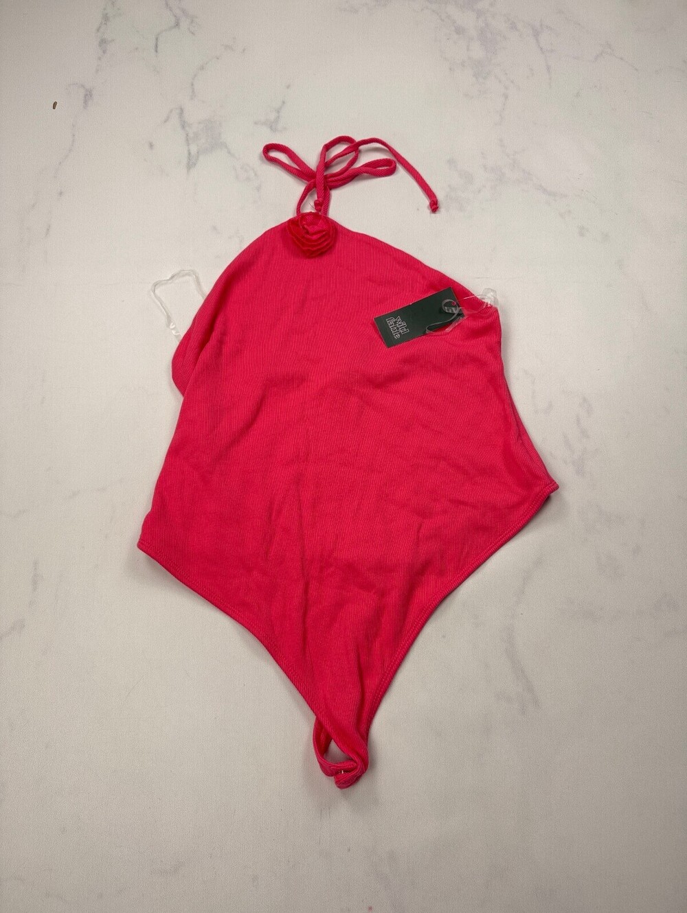 Wild Fable Ribbed Swimsuit Hot Pink Modern Feminine - Womens L